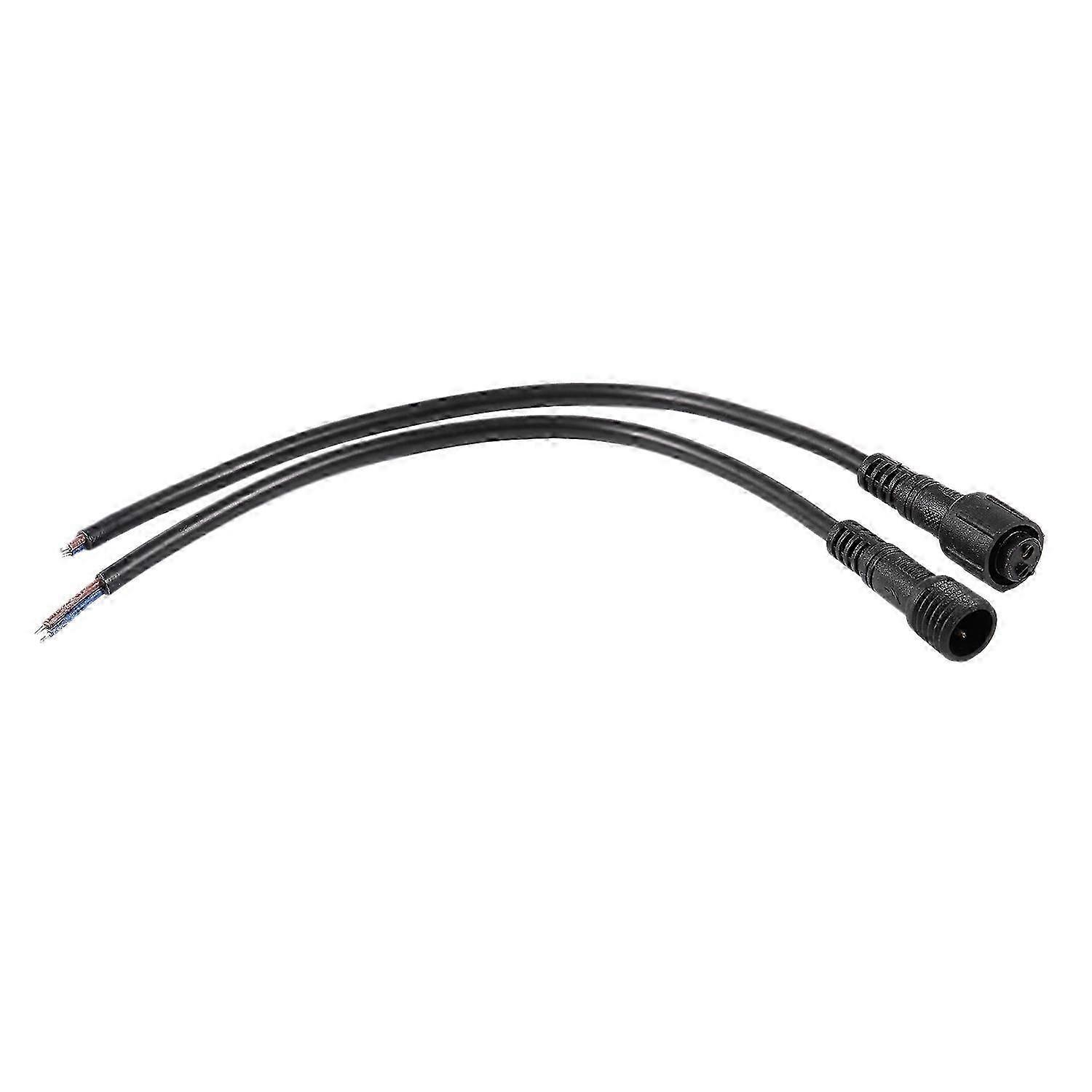 Male/Female 2-Pin LED Waterproof Connector Cable, Black