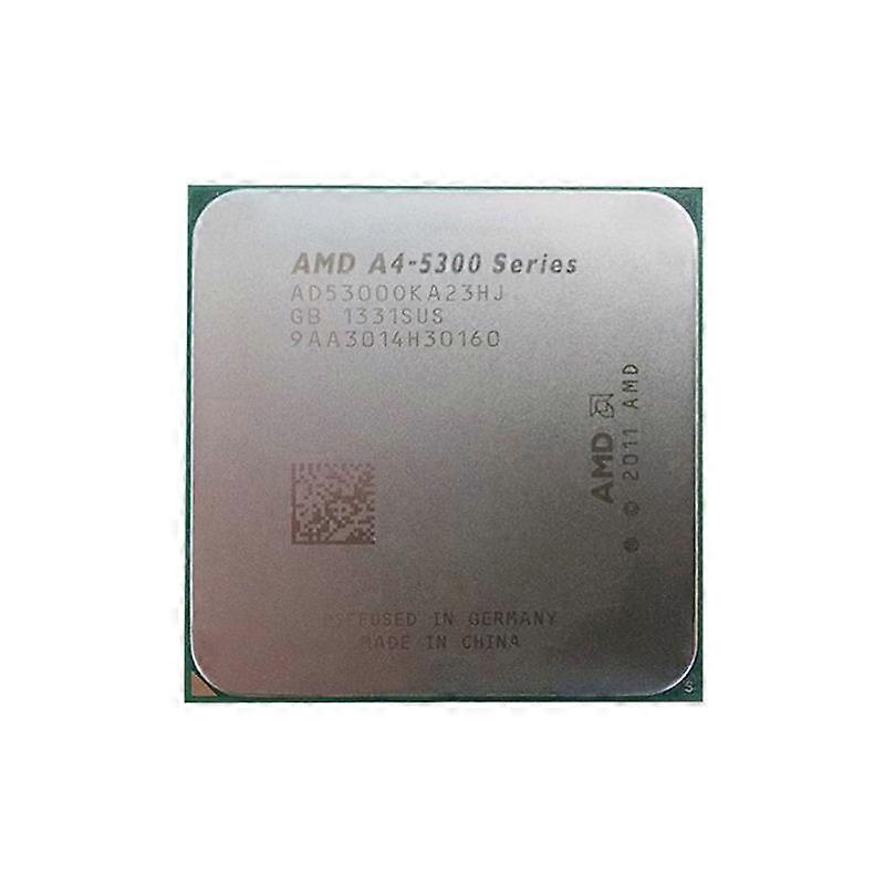 A4-5300 CPU - Socket FM2 2 Cores 2 Threads 3.4GHz 1MB L2 Cache 2MB L3 Cache 65W.