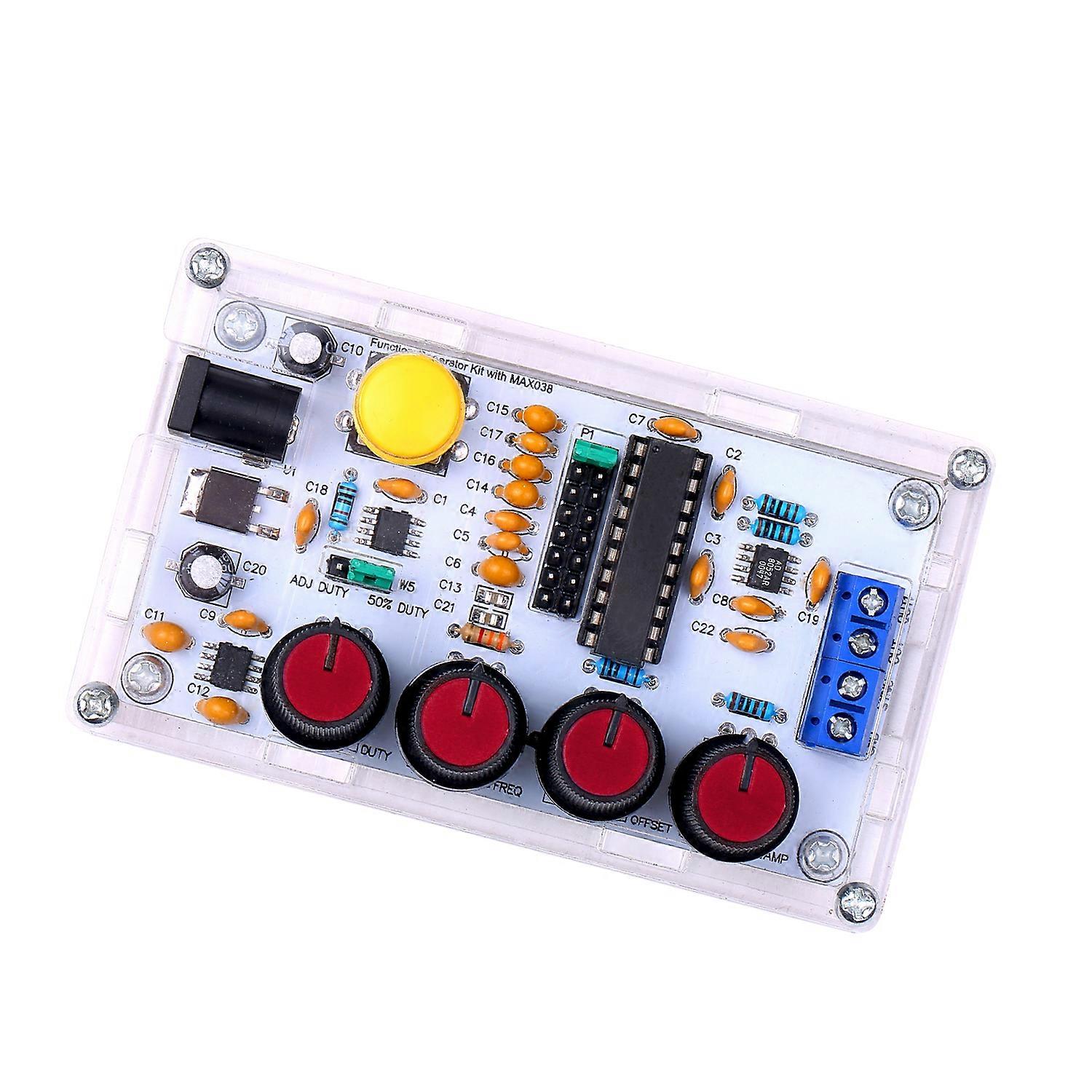 MAX038 Signal Generator Kit 1Hz～20MHz Function Generator High-speed op-amp Generator Sine/Triangle/Rectangular/Sawtooth