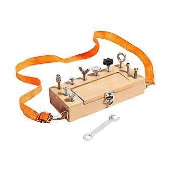 Conjunto de brinquedo infantil com caixa de ferramentas e chave de fenda resistente para educação infantil (AU)