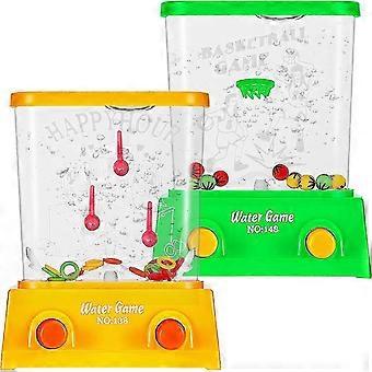 2 Pieces Handheld Water Game Arcade Water Ring Water Tables For Beach Toys Party Fun Game For Different Ages