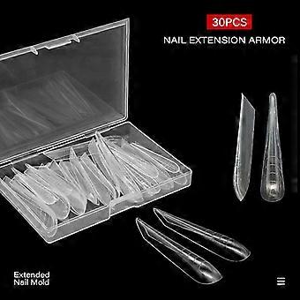 30/150Pcs/Box Mechanical Dragon Claw Nail Forms For Extension Gel Nail Molds Nail Extension Forms For Building Gel Manicure