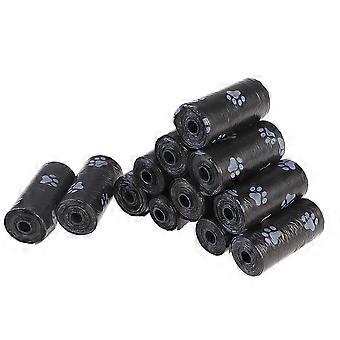 Puppy Poop Bags Leak-Proof for Pets 60 Rolls Black Color