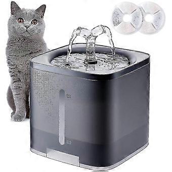 Cat Dog Vand springvand med vandstand Vindue Super Quiet europæiske standard (grå)