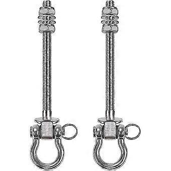 Heavy Duty Swing Hangers (set Of 2) - 800kg Capacity, Stainless Steel -NBB