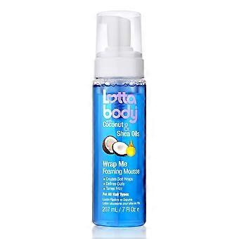 Coconut Oil and Shea Wrap Me Foaming Curl Mousse , Creates Soft Wraps, Hair Mousse for Curly Hair, Defines Curls, Anti Frizz, 7 Fl Oz   7 Fl Oz (Pack 