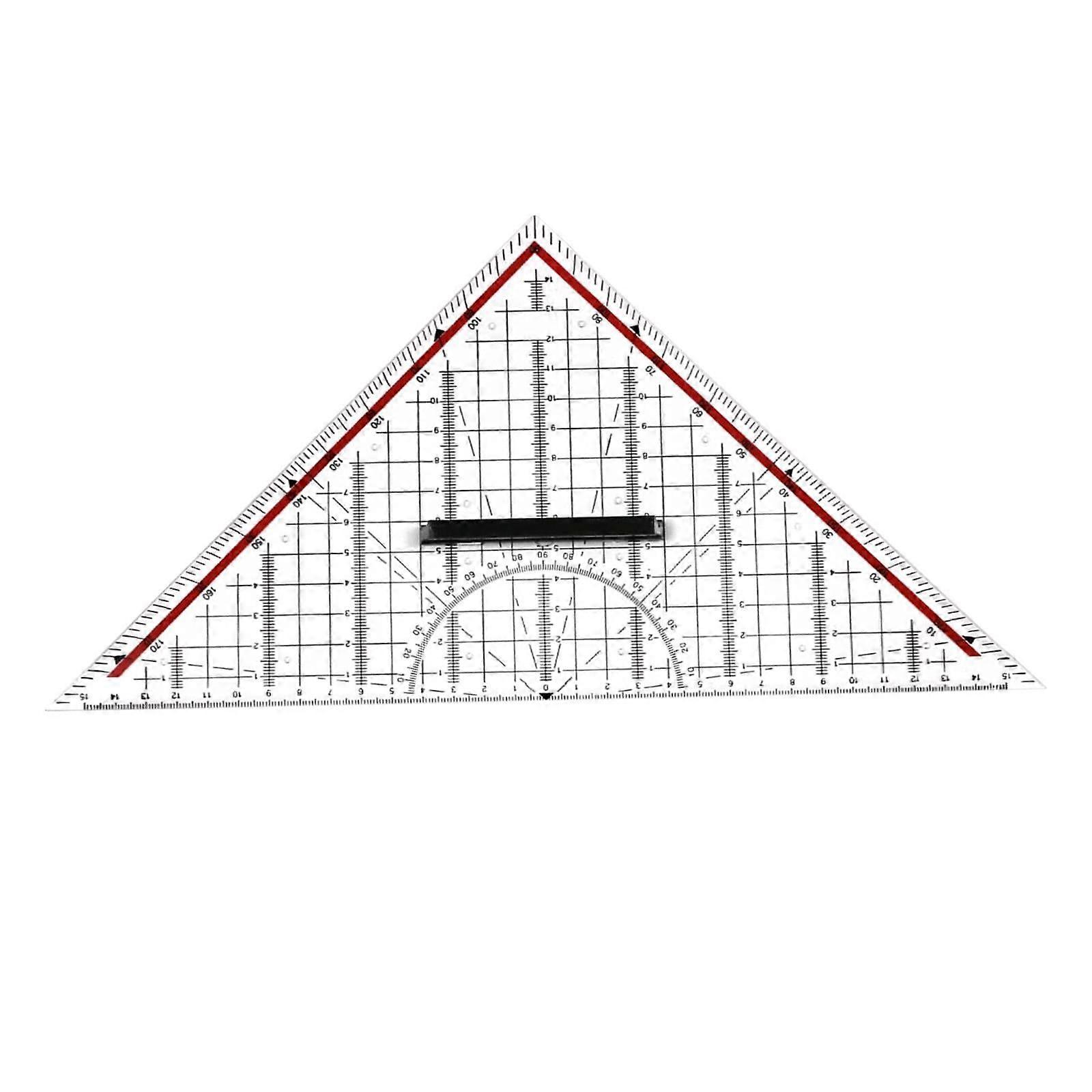 Transparent Acrylic Triangular Scale Ruler, Precision Drawing Tool for Architects, Engineers, Designers, Students