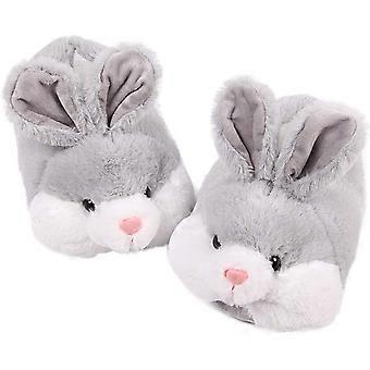 Chinelos de Coelho Clássicos Liangnv para Mulheres Chinelos de Animais Engraçados para Meninas Chinelos de Coelho de Pelúcia Fofos Presentes de Páscoa
