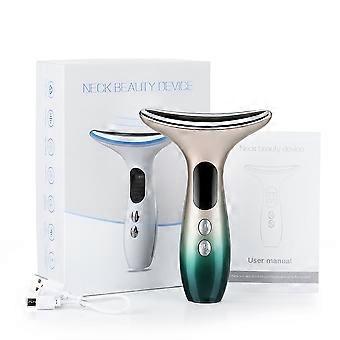 Dww-EMS Microcurrent Neck Care Device-Green Huishouden Huidverjonging Facial Introducer Neck Massager