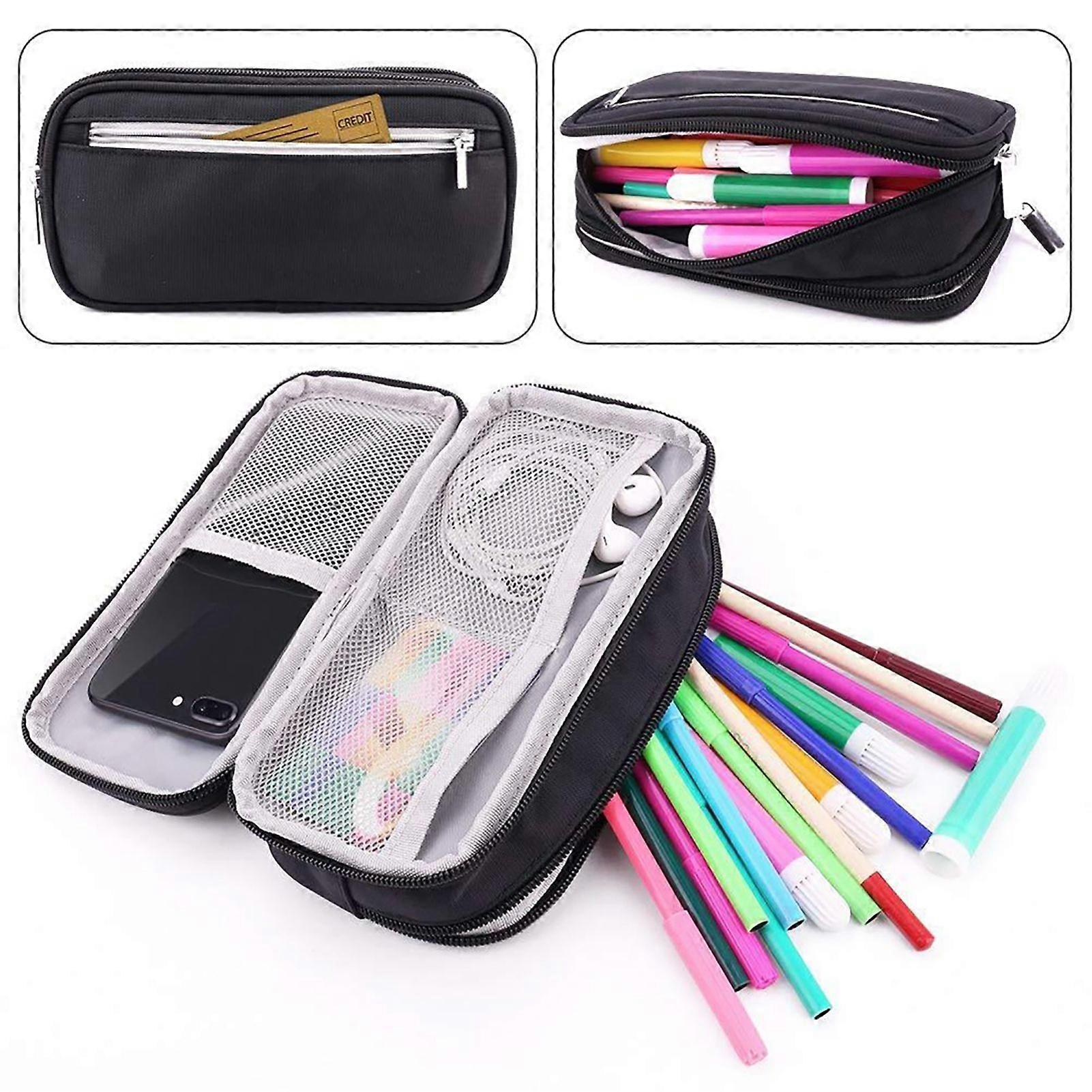 Pen Bag Large Capacity Multi-layer Polyester Student Pen Holder for Student KAESI