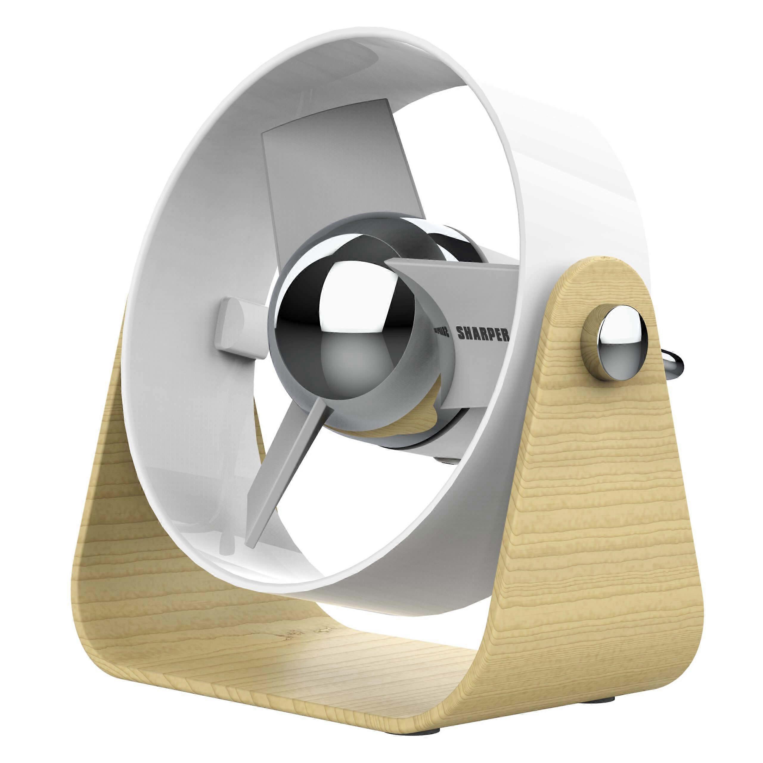 USB Table Fan Sharper Image SBS1 White