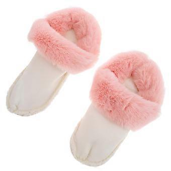 Detachable Winter Fluffy Shoe Insert 1Pair Pink Plush Liners for Warm Use