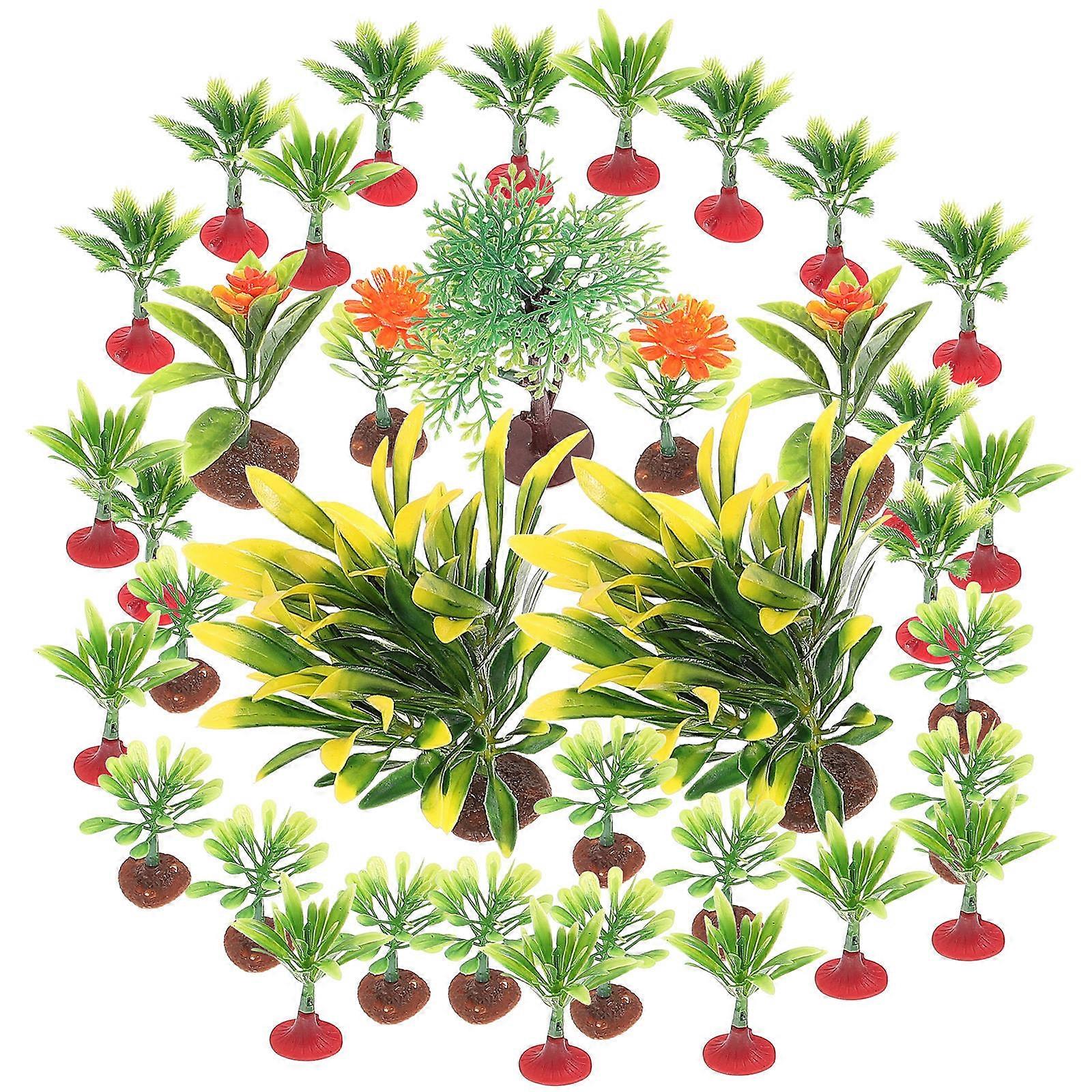 37Pcs Simulation Tree Model for Sand Table DIY Micro Landscape