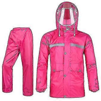 Femmes Pluie Costume Veste Pantalon Costume Imperméable Extérieur Imperméable Anti-tempête