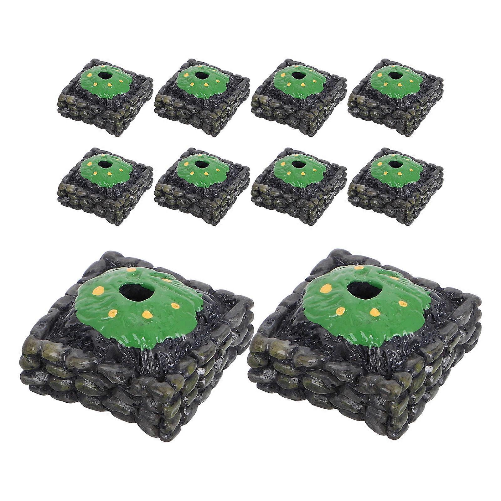Miniature Tree Base for Decoration 10Pcs Model Tree Base for DIY Crafts
