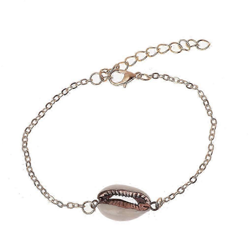 Adjustable Beach Shell Bracelets Handmade Gold-plated Shell Boho Jewelry