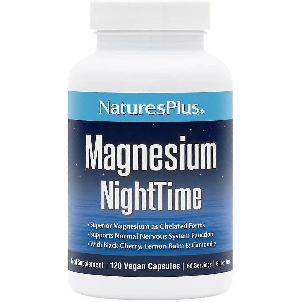 NaturesPlus Magnesium NightTime Capsules 120