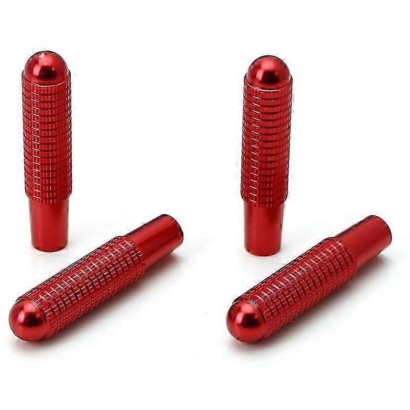 4Pcs Red Aluminum Bolt-On Door Lock Knobs compatible with CLA GLA Class