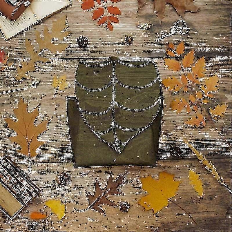 hobbitcore backpack plant-based leather cork leaf 29x37x15cm