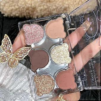 6 Color Eye Shadow Disc Mattes Pearlescent Fine Flash Eye Shadow Multi Functional Makeup Can Be Used As High Light Makeup