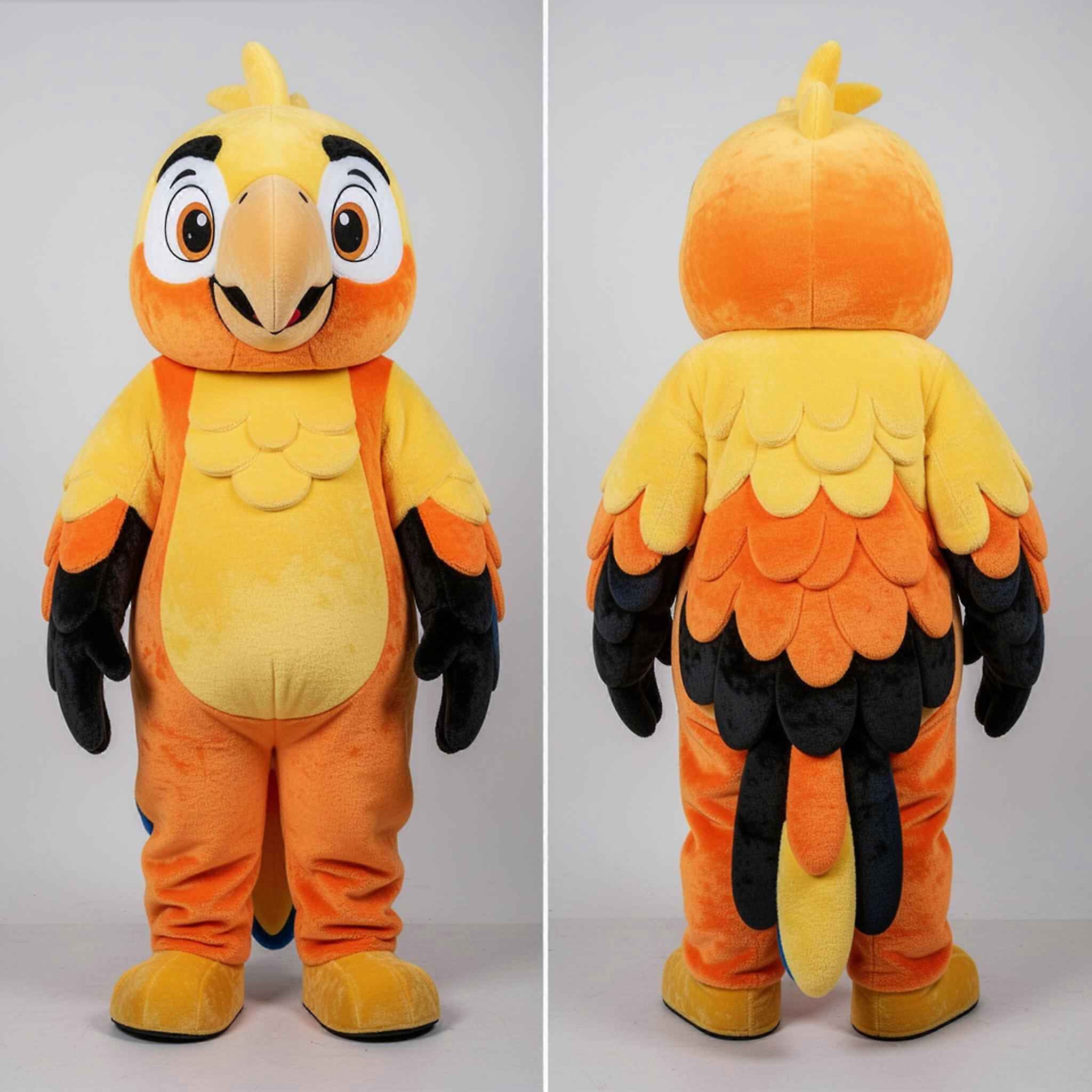 MASTICOT Golden Radiant Macaw Mascot