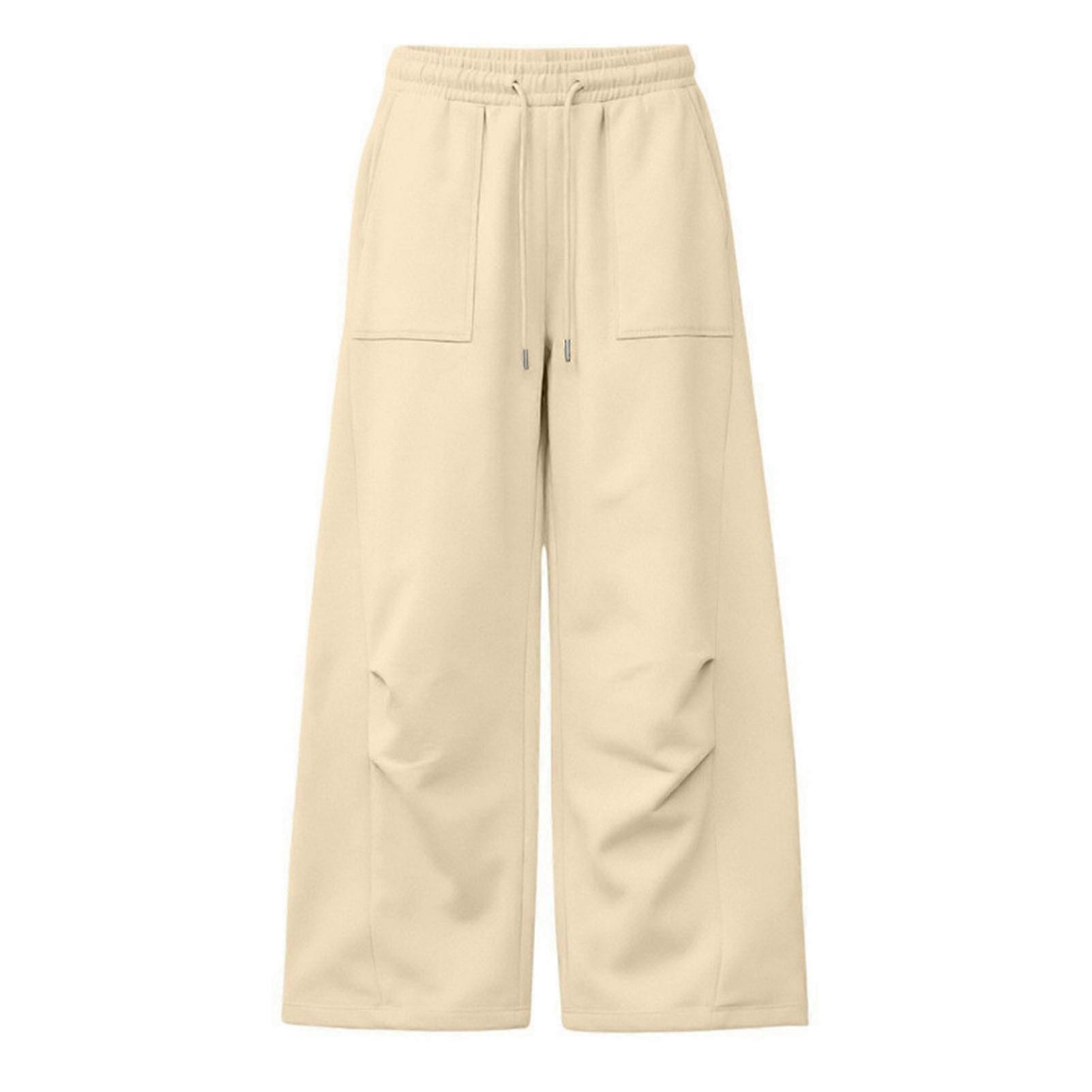 Unisex Track Pants - Wide Leg Design with Adjustable Drawstring
