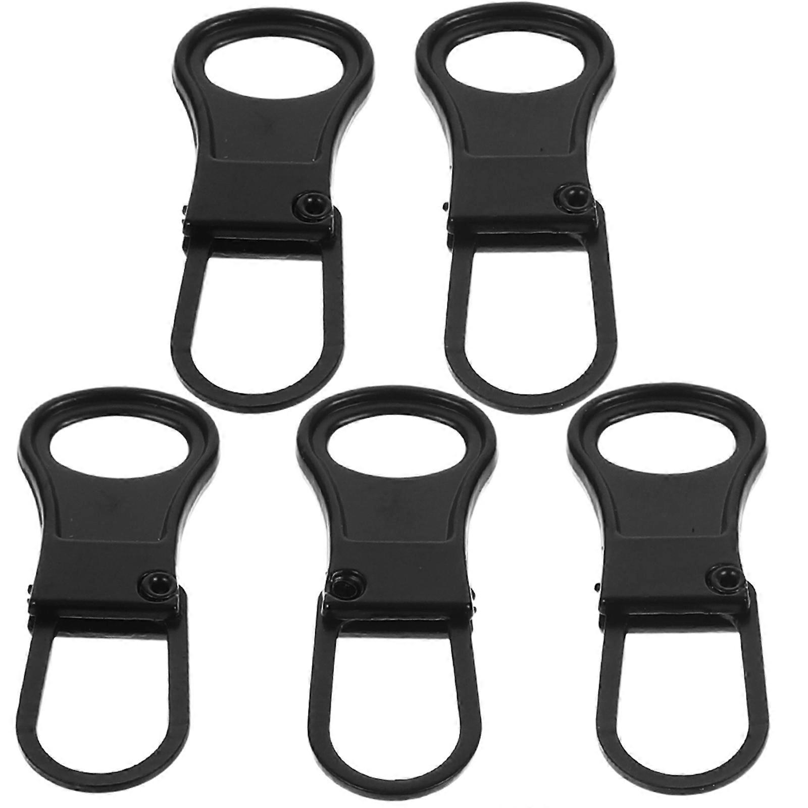 Alloy Zipper Pulls Replacement for Bags with 5Pcs Durable Pull Tabs
