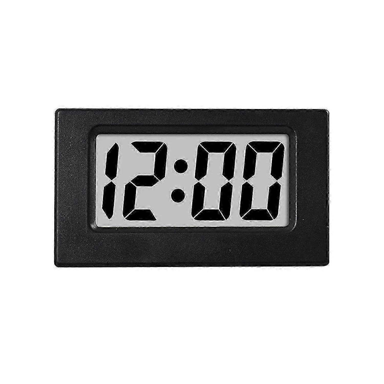 Mini LED Screen Electronic Digital Alarm Clock Desktop Clock Black
