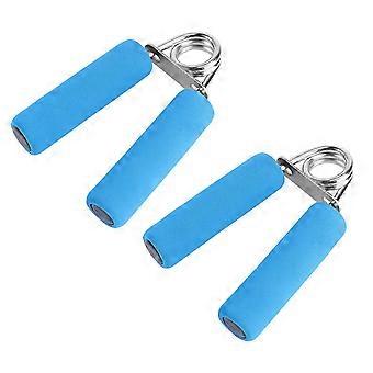 Stalen handgrepen voor krachttraining, 6 stuks, blauw