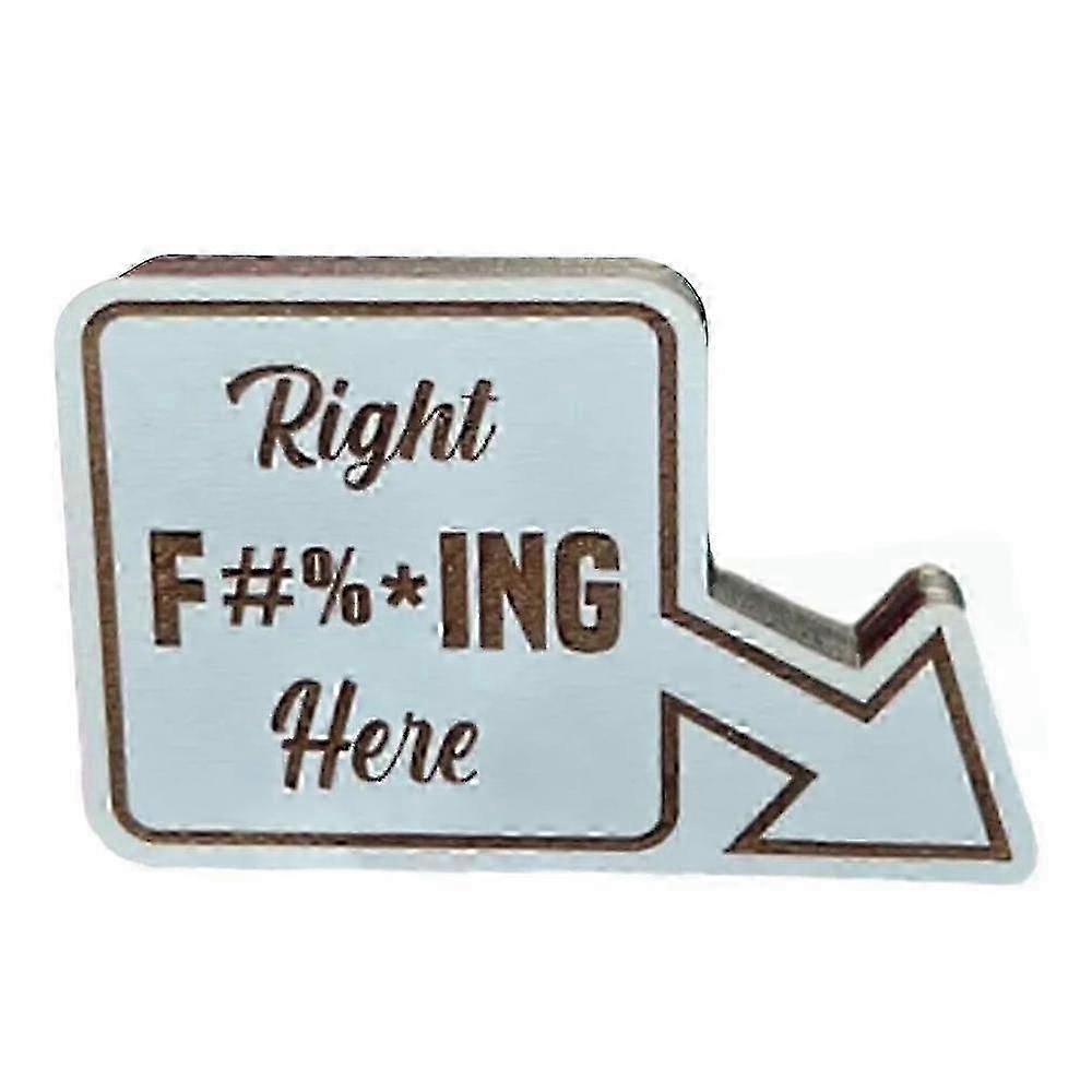 Funny 8 Ball Wood Golf Marker