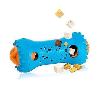 Dumbbell Hunde-Futterspielzeug, interaktives Puzzle-Leckerli-Spender
