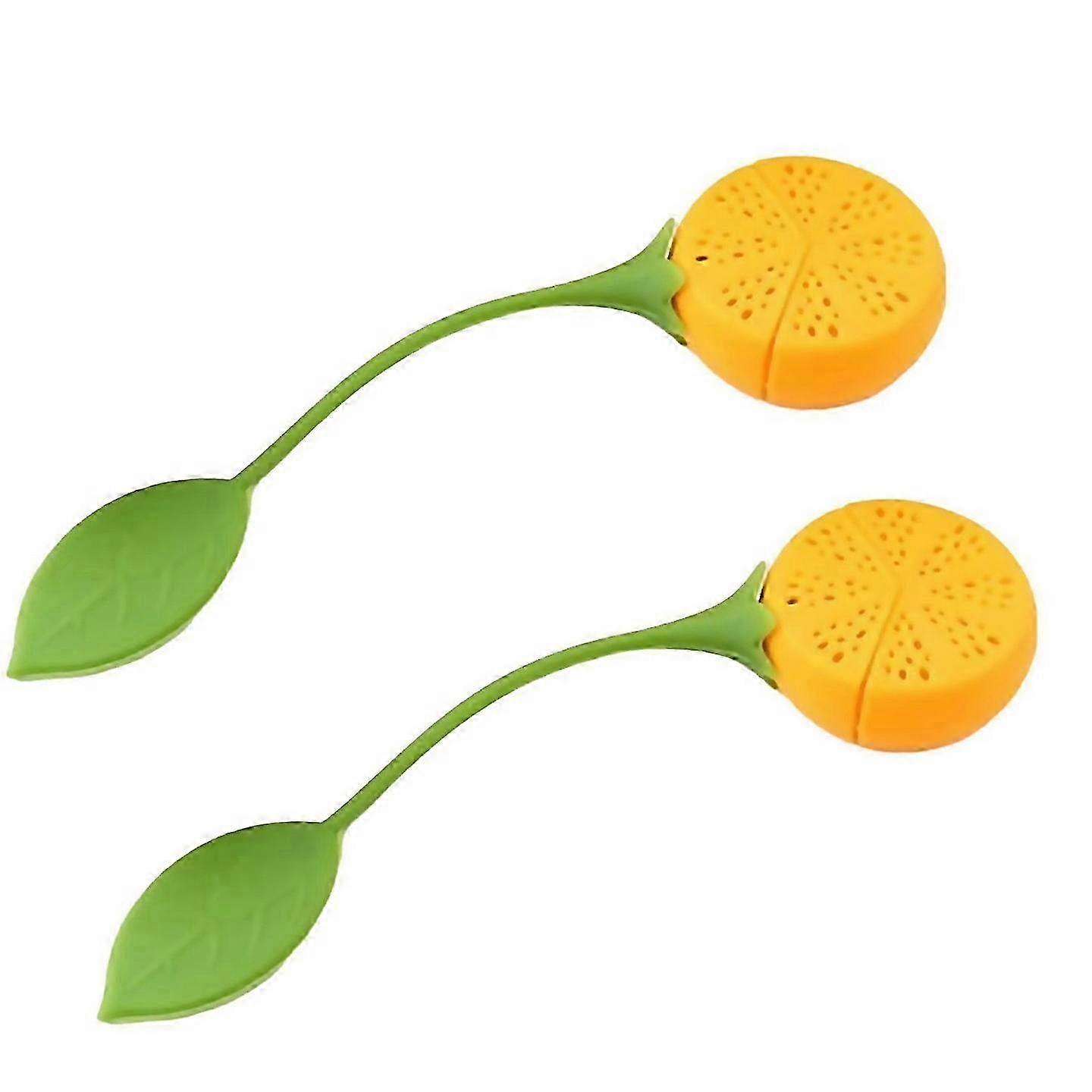 Collapsible Lemon Silicone Tea Strainer