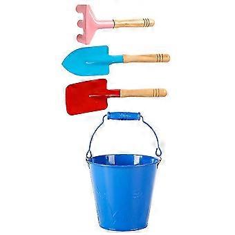 Kids Gardening Tools 3-Piece Set, Garden Hand Shovel, Mini Hoe & Rake, Planting Kit for Children, Green