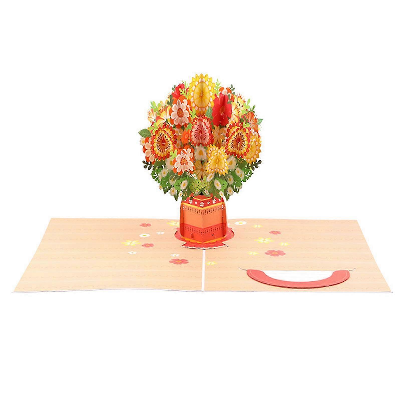 Artisan Wildflower 3D Greeting Card