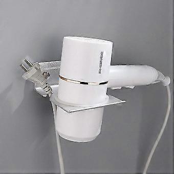 Brushed Stainless Steel Hair Dryer Mount