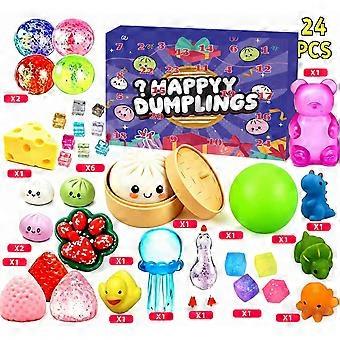 Mystery Box Toy Set, Squishy Bun Stress Relief Fidget Toys, Surprise Squeeze Toys for Kids & Adults, Novelty Gift Collection