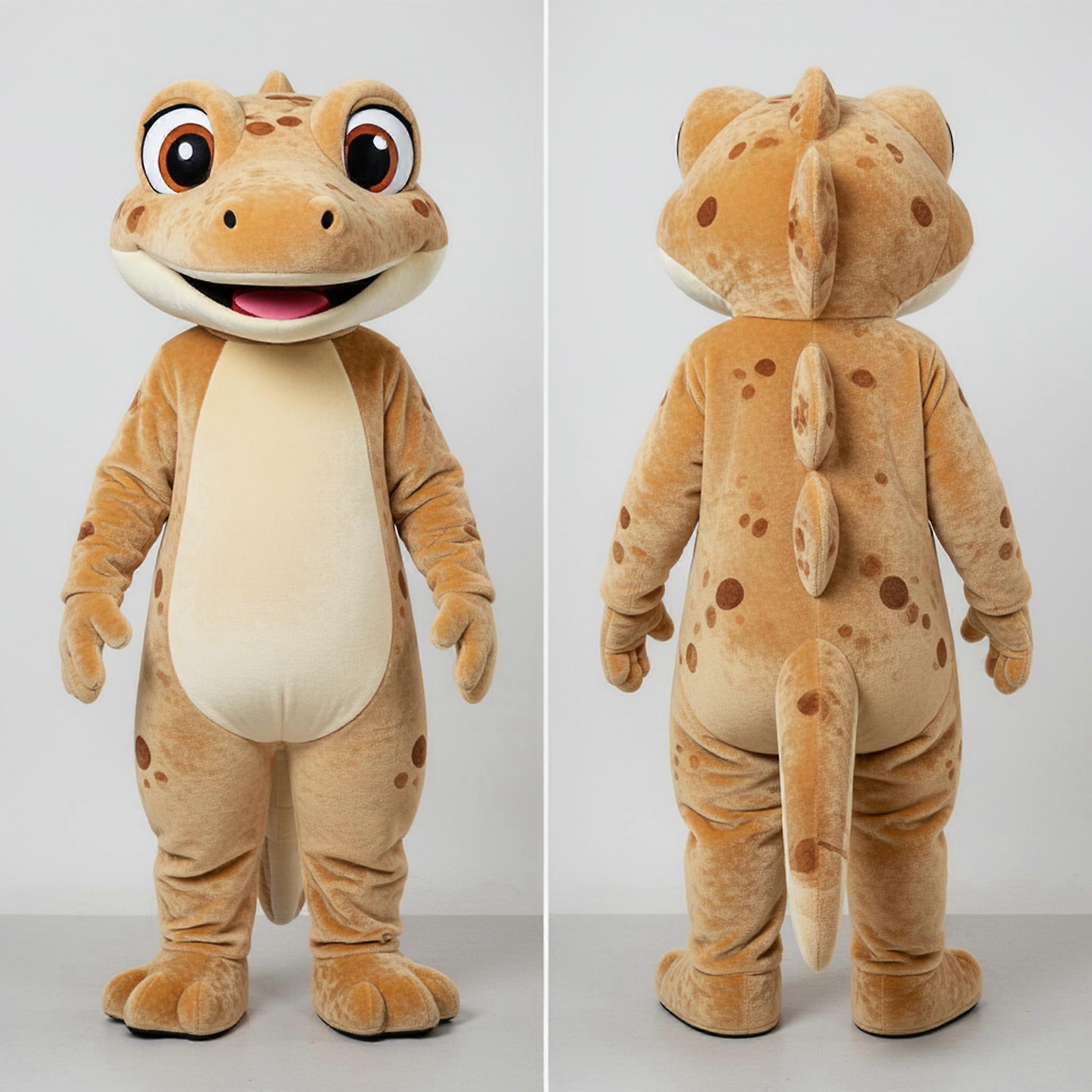 MASTICOT Tan Rounded Geckos Mascot