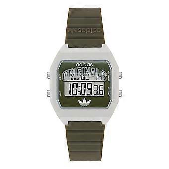 Adidas Unisex Uhr DIGITAL TWO Kunststoff schwarz AOST26525
