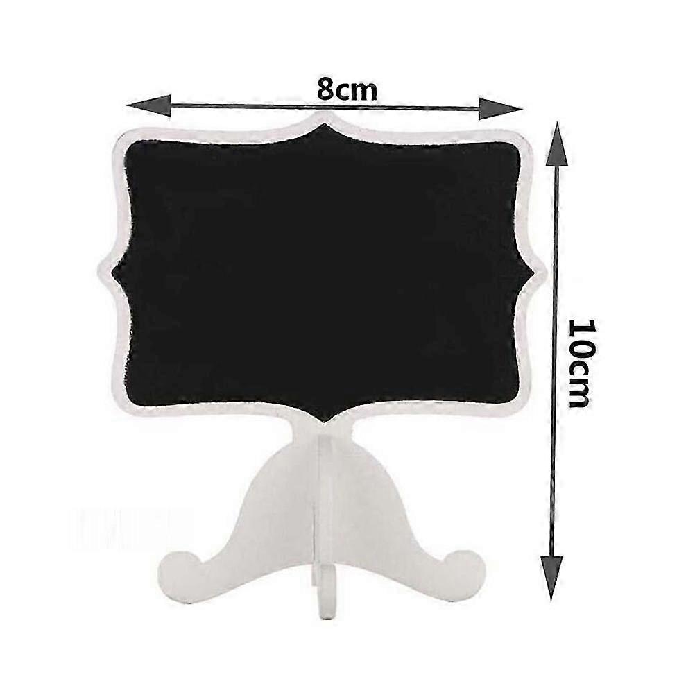 20 White Mini Chalkboards With Stands
