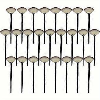 25pcs Special Promotion in Stock Small Fan-Shaped Rouge Brush Single Small Fan Brush Residual Powder Brush Beauty Makeup Tool Contour Makeup Brush