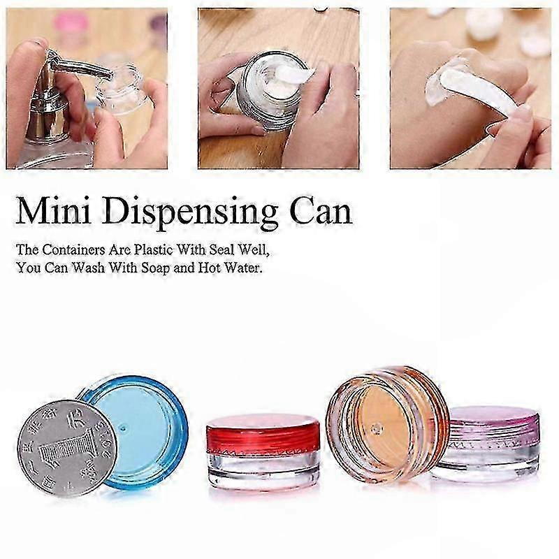 Creams & Makeup Storage - 100pcs 5g Round Plastic Sample Containers with Lids