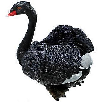 Black Swan Figurines Realistic Swan Model Decoration for Indoor Decor