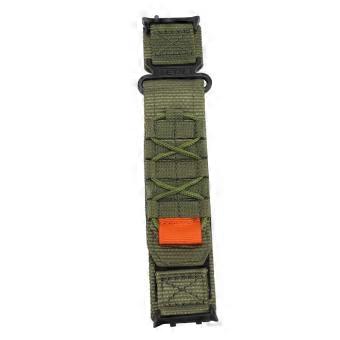 Kardborreband med kardborrefäste, justerbart nylonarmband för män och kvinnor, OD grönt