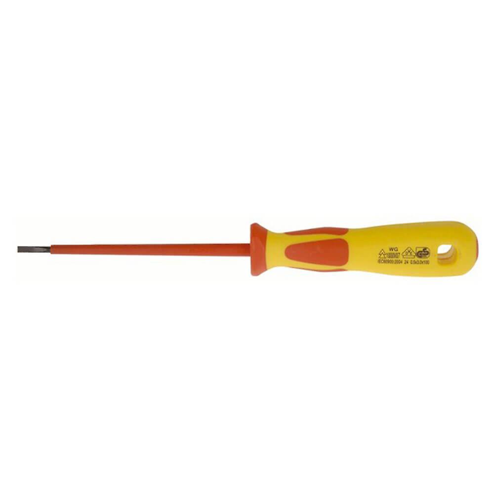 High Quality Durable Tools Screwdriver Flat Insulated 0.5x3.0x100mm 1Kv Pro