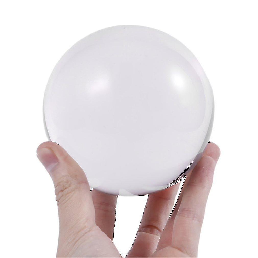 100mm Clear Artificial Crystal Round Glass