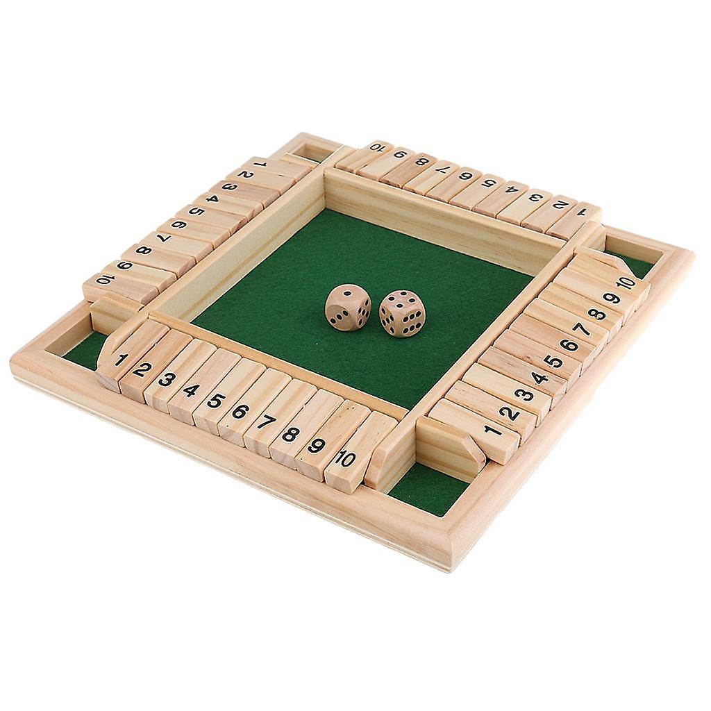 Shut The Box Board Game Set Number Drinking Games Party Pub Bar Family Game