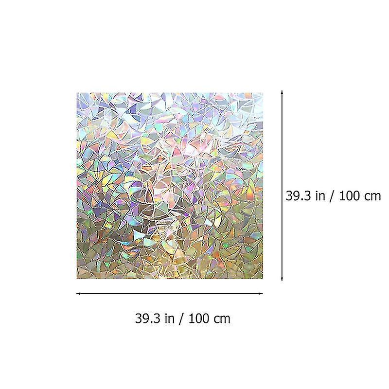 100X45cm Assorted Color Window Films 2 Pcs 3d Glass Film Privacy Window Sticker Static Adhesive Fros