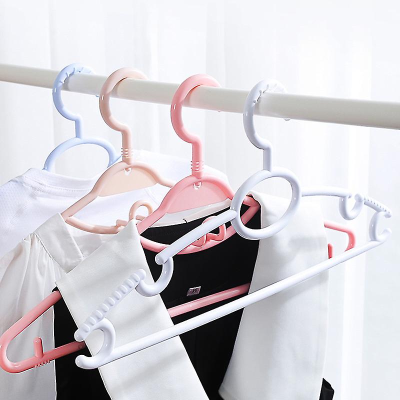 Plastic hangers with hooks Save space, Adjustable shoulder length, for different sizes