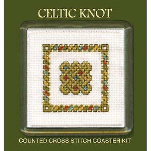 Celtic Knot Counted Cross Stitch Coaster Kit by Textile Heritage