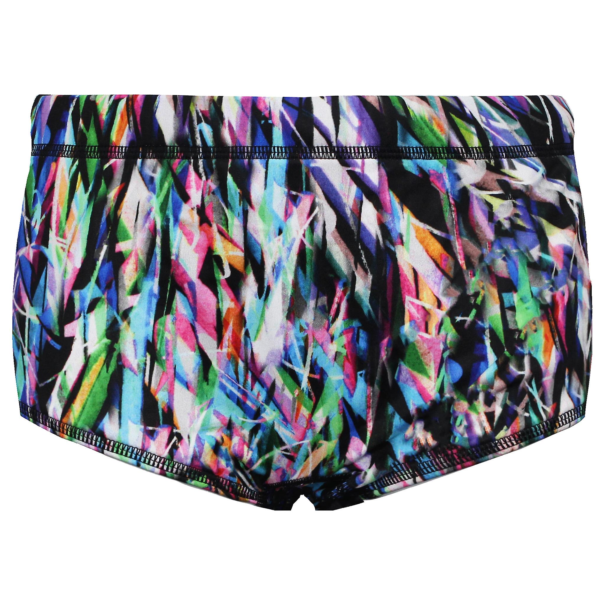 Maru Ticker Taper Pacer Trainer Schwarz/Multi Herren Badehose MS7502